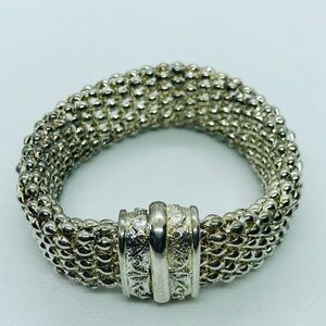 Beautiful VTG  metal rice beads bracelet